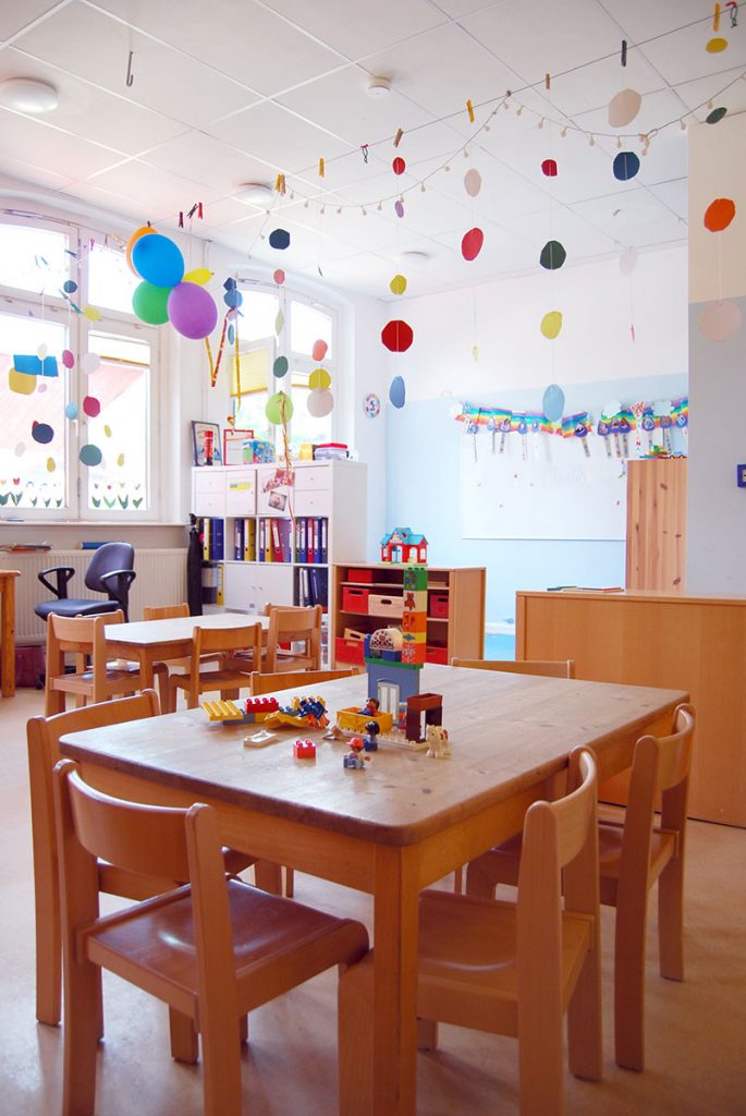 hier wird gespielt, gegessen und gequatscht