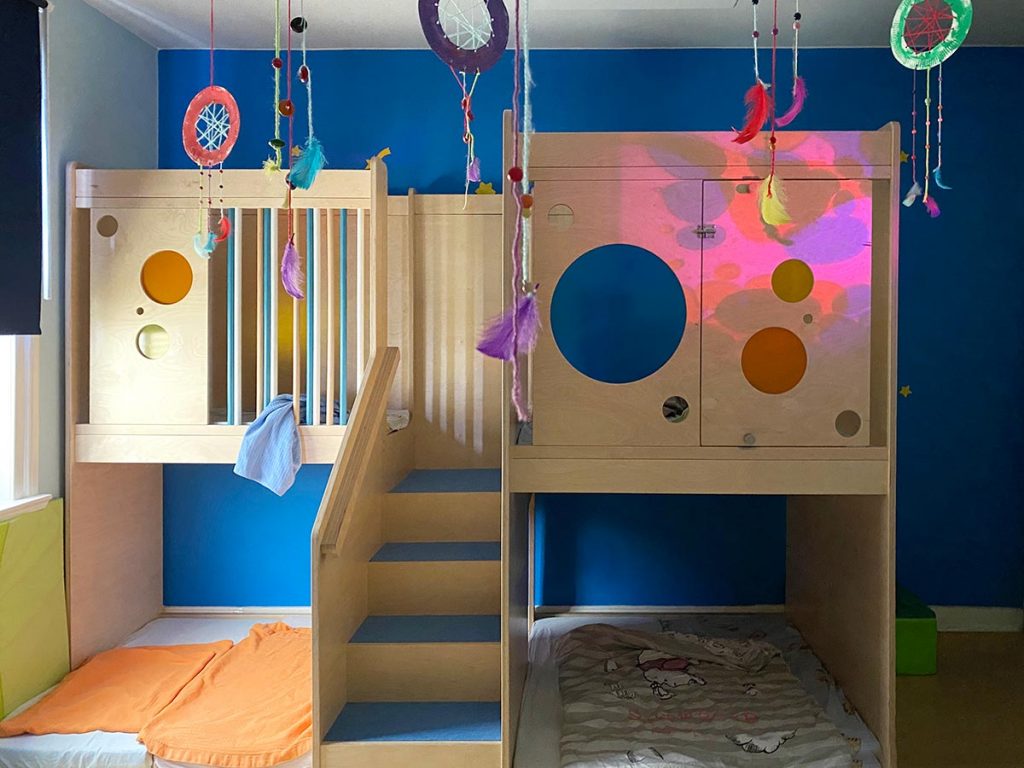 unser schlafraum lädt zum träumen ein